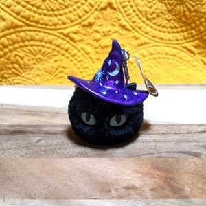 Purrrrr. Bath & Body Works Black Witch Cat pocket bac holder new